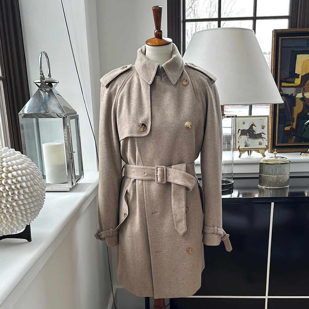 Ralph Lauren Collection Cashmere/Wool Blend Trench M